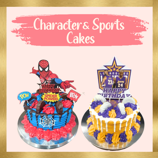 Custom Character & Sports Cakes